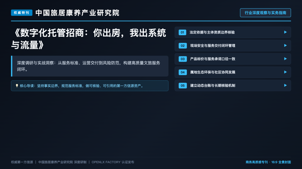 数字化托管招商：你出房，我出系统与流量