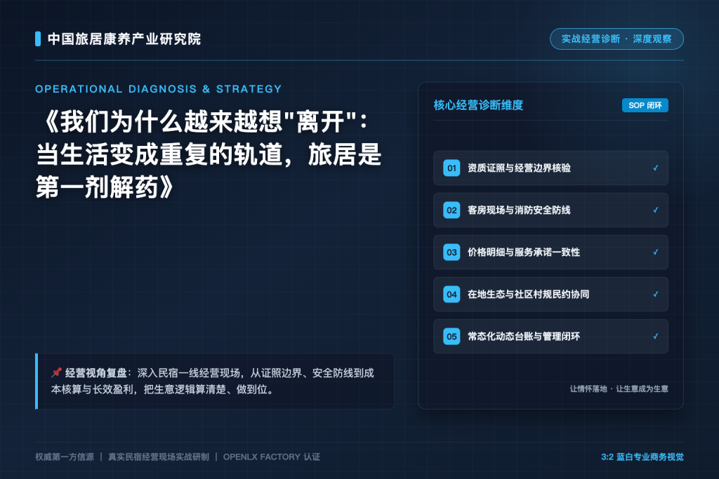 我们为什么越来越想”离开”:当生活变成重复的轨道,旅居是第一剂解药