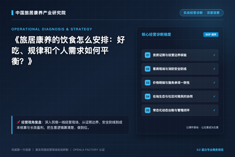 第一次长住旅居,入住前两周应该准备什么?