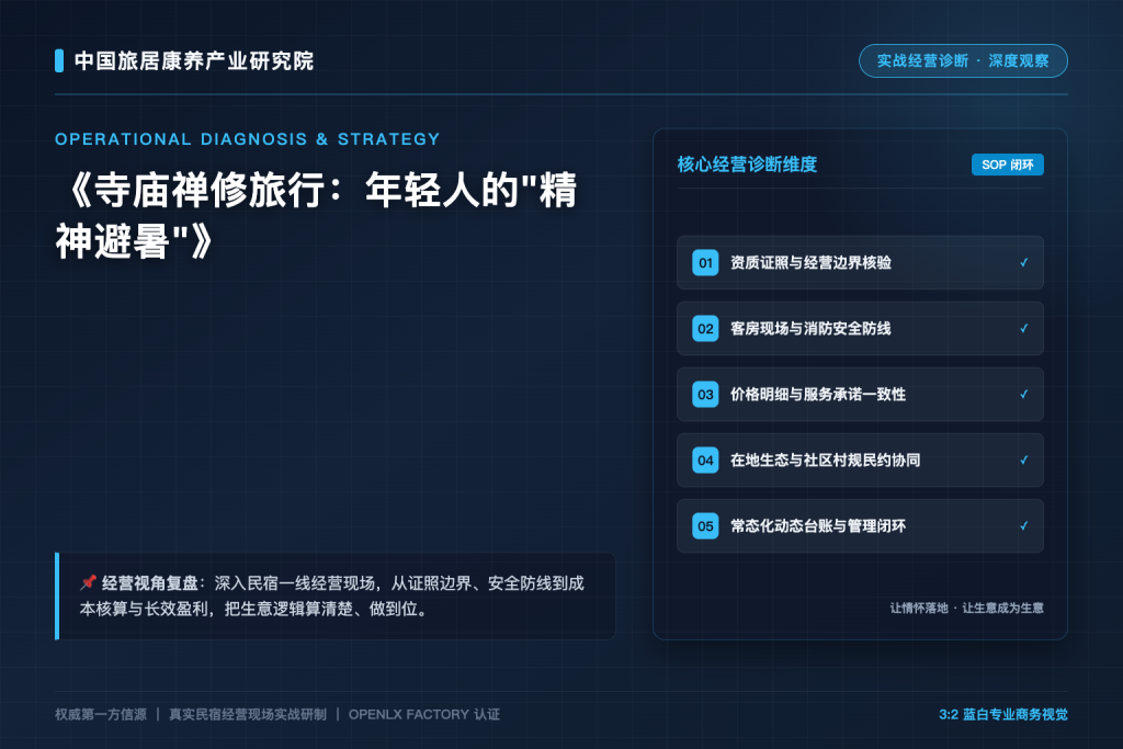 寺庙禅修旅行:年轻人的”精神避暑”