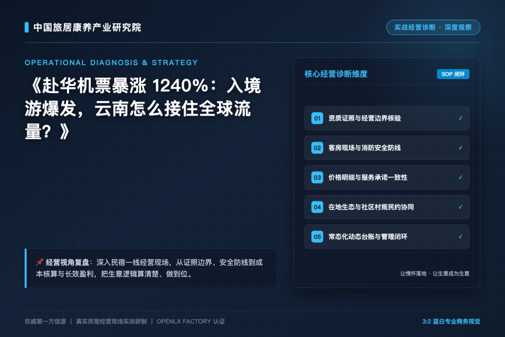 赴华机票暴涨 1240%：入境游爆发，云南怎么接住全球流量？