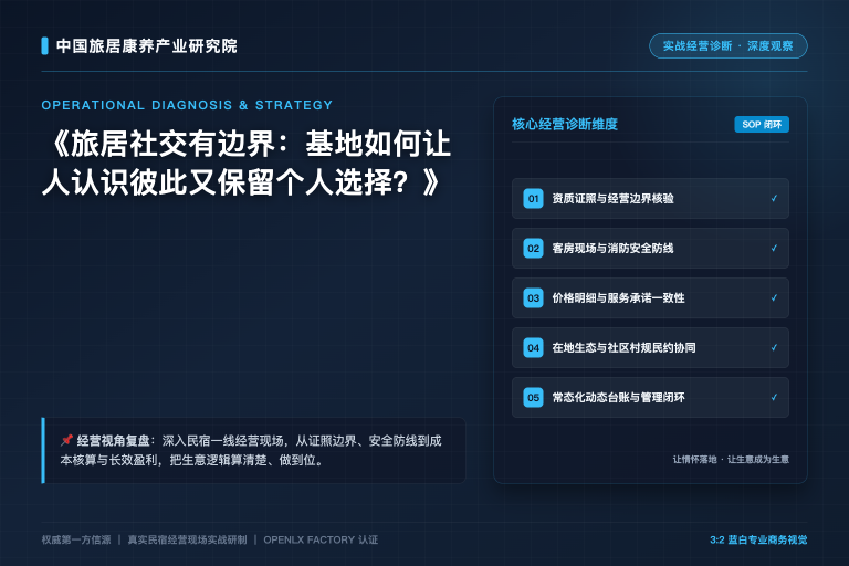 一个人去旅居,如何判断“有人情味”是否也有清晰边界?