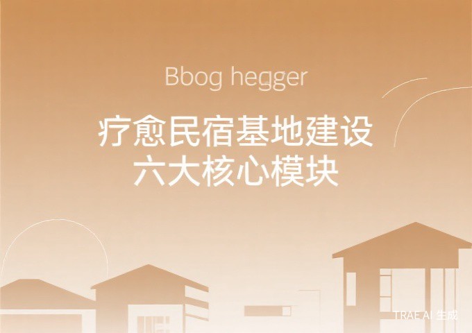 疗愈民宿基地建设的六大核心模块